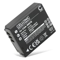 CGA-S007,CGR-S007,DMW-BCD10 Batteri för Panasonic Lumix DMC-TZ5 DMC-TZ5 DMC-TZ3 DMC-TZ1 DMC-TZ4 DMC-TZ2, 900mAh Kamera-ersättningsbatteri med lång batteritid