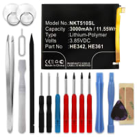 Batteria CELLONIC® HE361 per Nokia 5.1 Plus Ricambio da 3000mAh + Set di strumento Sostituzione facile con utensili adatti e duraturi