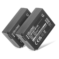 2x Batteri for Samsung NX300 NX500 NX300M NX1000 NX2000 NX1100 NX200 NX210 BP1130 BP1030 800mAh fra CELLONIC