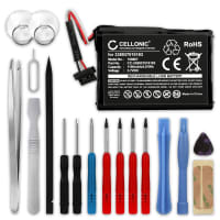 Battery for Mitac / Navman Mio Spirit V505 TV, Mio Spirit V735 TV, Mio Moov Spirit V505 TV 1100mAh + Tool-kit 17pcs from subtel