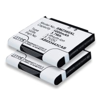 2x Batteria sostitutiva AB603443AA, AB603443AASTD, AB603443CA, AB603443CABSTD, AB653443CAB, AB653443CE per telecomando/radiocomando Samsung RMC30C1, RMC30C2 Affidabile ricambio da 1000mAh celle dalla lunga durata di vita utile