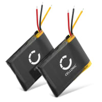 2x Batteri for GoPro ARMTE-001, Wifi Remote (Hero 3, Hero 4) - YD362937P LiPo Model RC 2 350mAh Reservebatteri