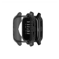 subtel® Protection pour Garmin Venu Sq Music - coque couleur noir anti rayure pour la monture de votre montre connectée.