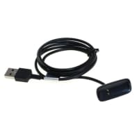 USB Smart Watch Charger for FitBit Inspire 2 0,90m Fast Charging 1A Data Cable Smartwatch Fitness Tracker PVC - Black