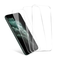 3x Protector pantalla móvil autoadhesivo de CELLONIC - Screen Protector iPhone 11 Pro, iPhone XS & iPhone X (Calidad HD / 2.5D / Vidrio Templado 9H)