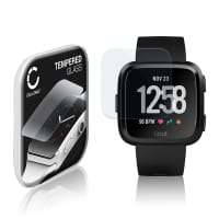 Screenprotector compatibel met FitBit Versa smartwatch (2.5D, 9H, 0,30mm, Full Glue) fitness