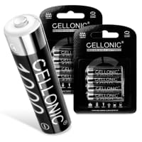 Cellonic® Piles rechargeables AAA - 1000mAh - préchargées, durables - 8x Accus Micro, HR03 batteries