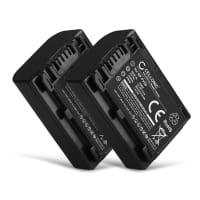 2x NP-FV50 NP-FV70 NP-FV100 Battery for Sony FDR-AX53 AX100 AX700 FDR-AX33 HDR-CX625 CX900 CX220 CX190 NEX-VG10 VG30 VG900 DCR-SR68 650mAh Camera Battery Replacement