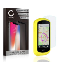 Backcover + Vetro protettivo di schermo per Garmin Edge 1030 / Edge 1030 Plus - Silicone, giallo Custodia Borsa Guscio