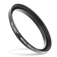 CELLONIC 46mm to 49mm Step Up Ring – Lens Filter & Hood Stepping Up Adapter Ring Mount Adapter for Canon, Nikon, Sony, Fuji, Olympus Camera Lenses