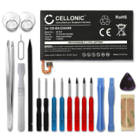 CELLONIC® Phone Battery Replacement for Samsung Galaxy A3 (2017 - SM-A320) + 17-Tool Phone Repair Kit - EB-BA320ABE, GH43-04677A 2350mAh