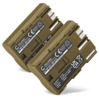 2x BP-511,-512,-514,BP-508 Batteri för Canon EOS 5D EOS 50D, EOS 40D, EOS 30D 300D, EOS 20D 20Da, EOS 10D, EOS D60, Canon PowerShot G3 G5 G6 G1 G2, Pro1, Canon MV700 MV500 MC300, Canon Optura, Canon ZR, Canon FV, 1600mAh Kamera-ersättningsbatteri med lång batteritid