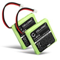 2x CELLONIC® uppladdningsbart 5M702BMX,GP0735,GP0747,GP0827 batteri för AVM Fritz Fon MT-D, Audioline Slim DECT 500, 580 trådlös telefon - telefonbatteri, ersättningsbatteri