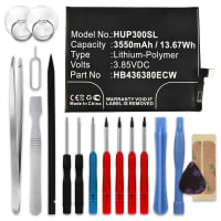 CELLONIC® Phone Battery Replacement for Huawei P30 + 17-Tool Phone Repair Kit - HB436380ECW 3550mAh