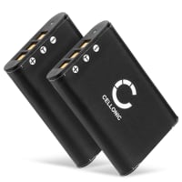 2x D-LI78 accu voor Pentax Optio M50, Optio M60, Optio S1, Optio V20, Optio W60, Optio W80 - 600mAh vervangende accu voor camera