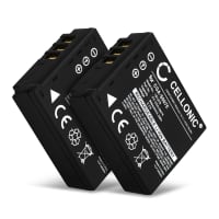 2x Batterie 900mAh pour appareil photo Panasonic Lumix DMC-TZ5, DMC-TZ5, DMC-TZ3 - Remplacement modèle CGA-S007 CGR-S007 DMW-BCD10