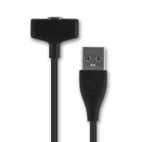 USB Kabel compatibel met FitBit Ionic - 0,20m Oplaadkabel 1A Laad Snoer Datakabel zwart smartwatch