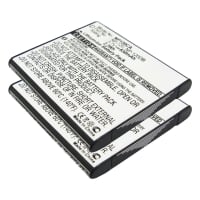 2x Batteri for Casio Exilim EX-S200 Exilim EX-Z680 EX-Z690 EX-Z790 Exilim EX-ZS10 EX-ZS12 EX-ZS15 EX-ZS20 EX-ZS30 - NP-120 630mAh NP120 NP 120 Reservebatteri