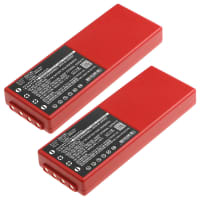 2x 005-01-00466 batterij voor HBC Radiomatic Spectrum 2 / Spectrum 3 afstandsbediening - 2000mAh vervangende accu reserve batterij