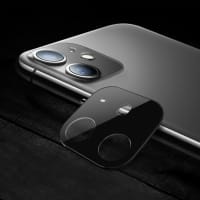 CELLONIC® Protector de cámara para smartphones Apple iPhone 11 Protector de objetivo - Protector cámara móvil Transparente 0,33mm Full Glue - Película protectora de 9H, Camera Protector Glass