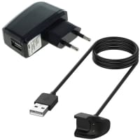 Cargador smartwatch + Cable USB para Samsung Galaxy Fit e (SM-R375) 5W - Quick charge 1A con cable carga de