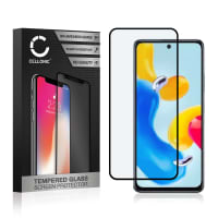 Screen Protector for Xiaomi Redmi Note 11S Phone Screen Cover - 3D Case-friendly 0,33mm Full Glue 9H Tempered Glass Smartphone Display Screen Guard Black