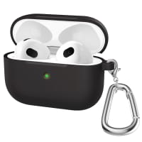 Tasche für Apple AirPods 3 - Silikon, schwarz Tasche Case Schutzhülle