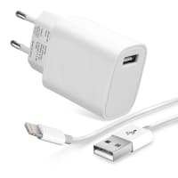 Handy Ladekabel + USB Kabel für Apple iPhone 14, 13, 12, 11, X, XS, XR, 8, 7, SE Smartphone - 3A Lightning 8 Pin Ladegerät 1m, Handyladekabel