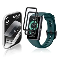 2x 0,33mm Displayskydd / skärmskydd för Huawei Band 6 smartwatch - 3D Full Cover 9H, Full Glue - skyddsglas för smartklocka, fitnessarmband, fitnesstracker