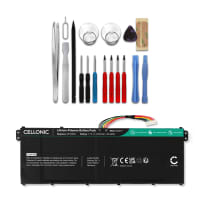 CELLONIC Recambio de Batería Acer para ordenador portátil Acer Aspire 3 A314-21, A315-41, A315-42, A315-51, A315-53, A317-32, Aspire 1 A114-32, AP16M5J 4750mAh 7.4V + Juego de herramientas