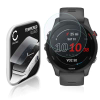 2x Displayschutzglas Suunto 7 / Forerunner 255 (2.5D, 9H, 0,33mm, Full Glue) Displayschutz Tempered Glass