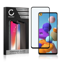 0,33mm Displayskydd / skärmskydd för Samsung Galaxy A21s (SM-A217)- mobil, 9H 3D Full Cover, Full Glue - smartphone-skyddsglas, screen protector