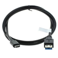 data-kabel / datakabel för USB Typ C 3.0 - 1,0m 3A överföringssladd PVC Datakabel svart