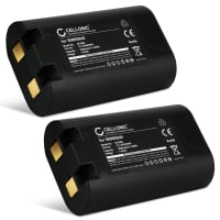 2x Batería de impresoras DYMO LabelManager 360D, 420P, Rhino 4200, 5200, 3M PL200 - Batería gran capacidad 1600mAh 7.2V - 7.4V S0895840,W002856 para impresoras de fotos e impresoras de etiquetas