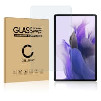 Näytönsuojalasi tablettiin Samsung Galaxy Tab S7 FE (SM-T730), (SM-T735), (SM-T736) - 2.5D, 9H, 0,33mm, Full Glue, Läpinäkyvä, CELLONIC®