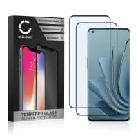 2x Screen Protector for OnePlus 10 Pro Phone Screen Cover - 3D Full Cover 0,33mm Full Glue 9H Tempered Glass Smartphone Display Screen Guard Black