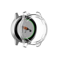 subtel® Beskyttelsesetui til Garmin vivoactive 4 Fitness Tracker GPS Smart Watch Cover Smartwatch Corner Edge Protector Bumper Case Frame - Gennemsigtig