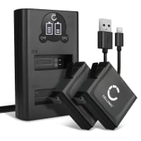 2x CELLONIC Camera Battery for GoPro Hero 4 Hero 4 Black Hero 4 Plus Hero 4 Silver Replacement AHDBT-401 335-06532-000 Battery 1160mAh Backup + Dual Charger