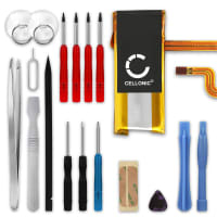 EC008 Battery for iPod 5, iPod 5.5 Video, iPod 6, iPod 7, A1136, A1238 Battery Replacement (Classic Late 2008 + 2009, 2nd & 3rd Edition) 80Gb / 120GB / 160GB + 17pc Tool Kit