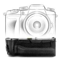 Impugnatura Battery Grip DMW-BGG1, DMW-BGG1E per fotocamera Panasonic Lumix DMC-GX80, DMC-G81 camera grip DMW-BLC12 accessorio multifunzione per fotografia verticale, 267 grammi