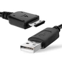 18 Pin Connector Phone Charger Cable for Samsung GT-S5230, GT-B2100, GT-E1200, GT-E1190, GT-E1150, SGH-F480 1m Fast Charging Smartphone Data Cable PVC Black