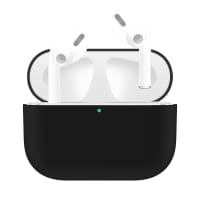 subtel Case Cover for Apple AirPods Pro Cases - Protective Plastic Soft Shell Charging Case Skin Portable & Shockproof Slim Anti-Slip - Black