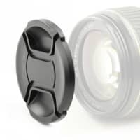 Lens Cap (front) for Ø 72mm - Canon, Nikon, Fujifilm, Olympus, Sony, Panasonic, Pentax, Snap On: Inside handle / Central Pinch Protective Cover Lid