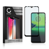 Screen Protector for Motorola Moto G8 Play / One Macro Phone Screen Cover - 3D Full Cover 0,33mm Full Glue 9H Tempered Glass Smartphone Display Screen Guard Black