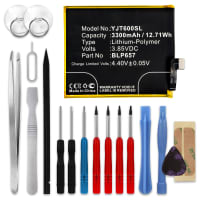 subtel® Phone Battery Replacement for OnePlus 6 + 17-Tool Phone Repair Kit - BLP657 3300mAh