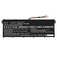 Battery for Acer Spin 5, Swift 3, Swift 5, ConceptD 3, AP18C7M, KT00407008 15.4V 3800mAh from CELLONIC