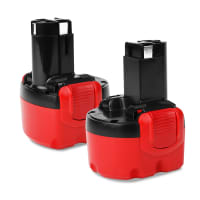 2x Batteri til Bosch PSR 960, PSR9.6 ve-2,EXACT 6, GSR 9.6v Batteridrevet værktøj - 3Ah 9.6V NiMH 2607335461, 2607335272, 2607335707, 2607335707, BAT048 Udskiftning af batteri