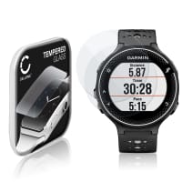 2x Skjermbeskytter glass Garmin Forerunner 235 (2.5D, 9H, 0,33mm, Full Glue) Herdet Glass