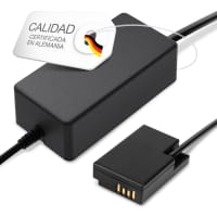 Fuente de alimentación para Canon EOS RP, EOS 200D EOS 77D, 800D 850D (AC-E6 AC-E6N + DR-E18) – Adaptador de CA (ACK-E18) (Cable de Carga deca. 3m – 8V, 2A, 24W) () de CELLONIC