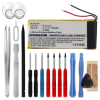 Batterie 616-0531, 616-0532 110mAh pour Apple iPod nano 6 Generation A1366 - + kit d'outils